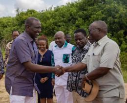 File image of President William Ruto in Kilifi County.